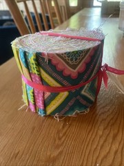 Lot of 2 3 Wishes Fabric Lindsey Strips jelly roll 100% Cotton