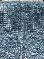 Chenille Performance Sampson Ocean Peacock Blue Upholstery Fabric by the yard