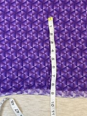 Geometric Purple Triangles 2.1 yards. ***READ