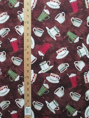 COFFEE CUPS DRINKS SPECIALTY CAFE WHIPPED CREAM COTTON FABRIC BTHY