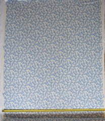 30+ yds/ VINTAGE CURTAIN FABRIC / Cobalt Blue/ 56″ Wide/ 100% Cotton/ Soft Drape