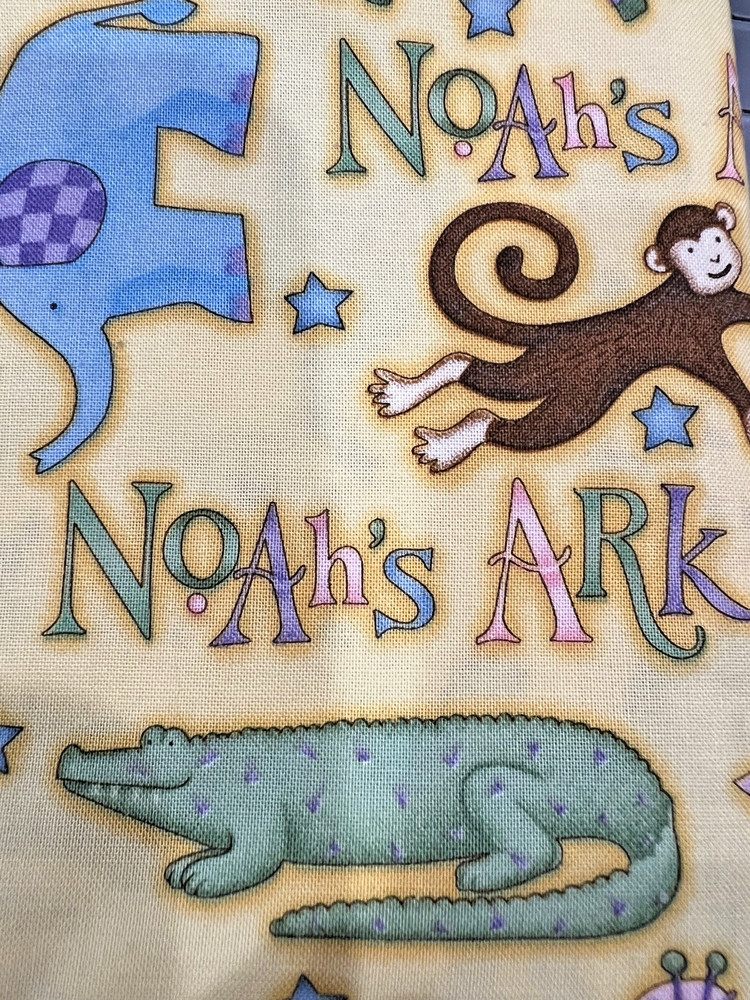 Debbie Mumm Noah’ss Ark Cotton Fabric, Child Theme, 1 yard