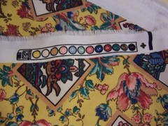 Mustard Gold Upholstery Drapery Fabric Lot 8.5 Yards 56″ Wide 4 Pieces