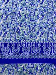 Lilly Pulitzer Dobby Cotton Fabric Sea Glass Aqua Seeing Double 210″ x 54″
