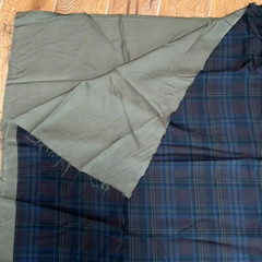 Blue Red Silk Scottish Lining 137cm x 142cm Tailored Fabric