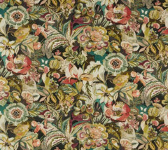 JANE CHURCHILL CURTAIN FABRIC DESIGN Rivera 5.1 METRES CHARCOAL LINEN BLEND