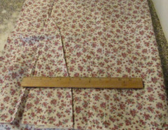 1 yard 32″x 44″ Fabric Quilt Peter Pan Prints White Pink purple Flowers