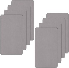 8Pcs Gray Canvas Patches, Self-Adhesive Waterproof Repair Kit for Tents