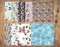 20 Half Yards – Assorted Disney Mickey Mouse and Friends Half Yard Bundle