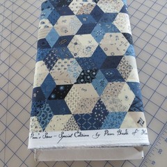 21″ Long ~ Pam’s Stars Blue Patchwork by Marcus $3.99 Ships ANY Amount Fabric