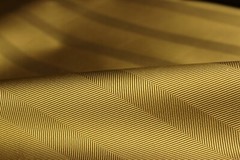 100%silk Gold Stripe Silk Fabric by the half of yard F354