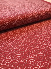 Rosso Onde Digitalmente Stampato Giapponesi Importato Tradizionale Imbottitura