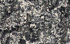 FQ Black Gray White Stormy Static Fabric for Quilting Sewing Crafts 22” x 18”