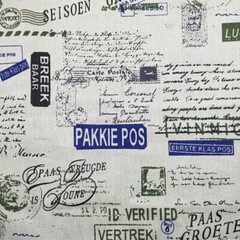 100cm British Style Newspapers Clippings Printed DIY Fabric Cotton Linen Curtain
