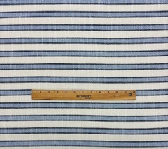 BALLARD DESIGNS BYARS BLUE InsideOut® PERFORMANCE STRIPED FABRIC BY YARD 54″W