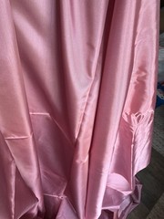 Vtg 1960s Silky Polyester Nylon Satiny Shiny Pink Dress Fabric 4yds