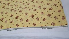 Dazzling Washable Silk Fabric 45 x 150″ / 4+ Yards Yellow Brown Floral READ