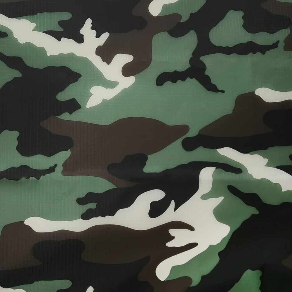 Fabric, Camo Waterproof Ripstop Nylon Fabric 40D, 60×39 Inches, Lightweight, …