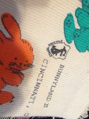 Vintage Bunnyland II Hospital Property Nursery Baby Blanket UNUSED FABRIC-CUTE!!