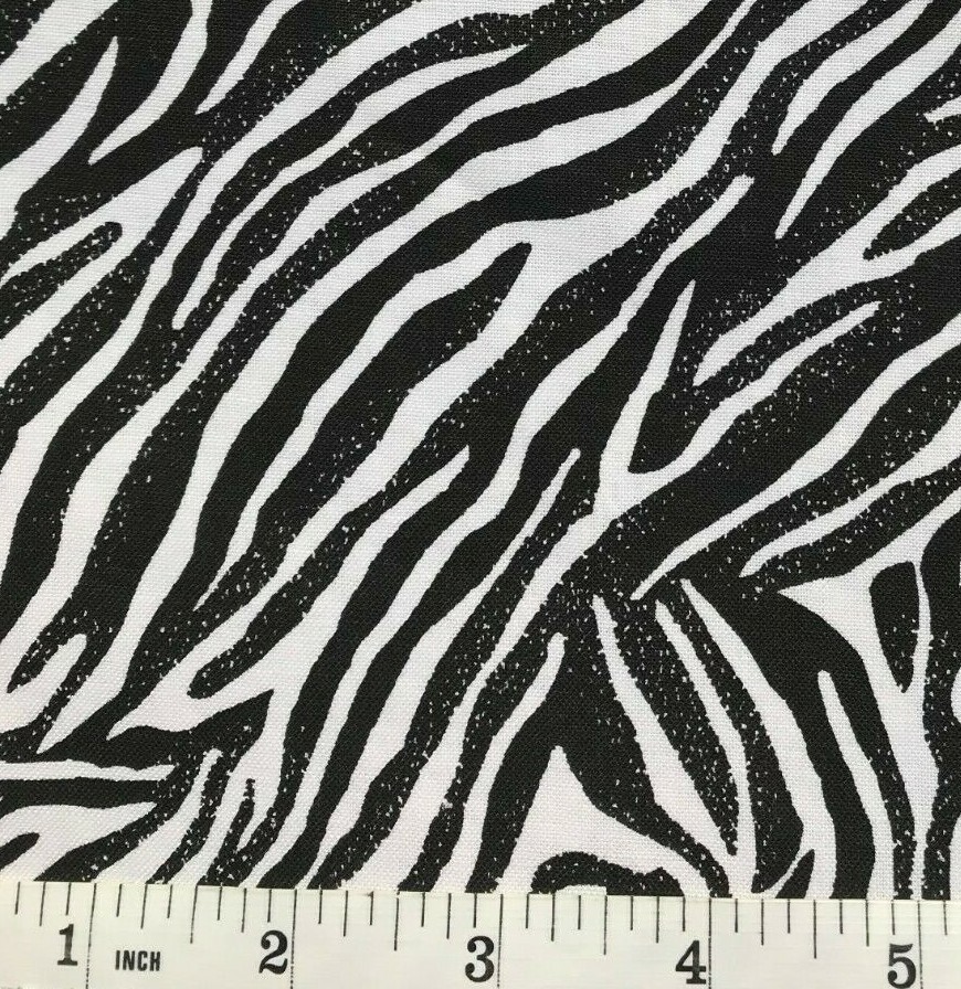 Zebra Animal Print – Speckled Quilt Fabric – Half Yard