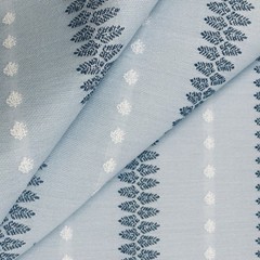 BALLARD DESIGNS SUNBRELLA PERFORMANCE FABRIC CHANDRA SKY 6 YARDS