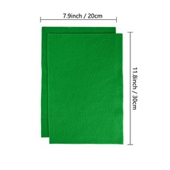 20 PCS Green Soft Felt Sheets 1.4mm Thick 8×12 Inch Handicraft Fabric Crafts