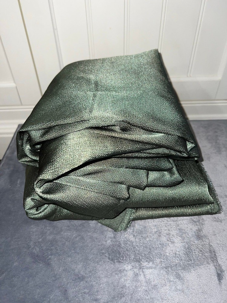 Olive green polyester crepe satin fabric 5 yards sewing craft supplies