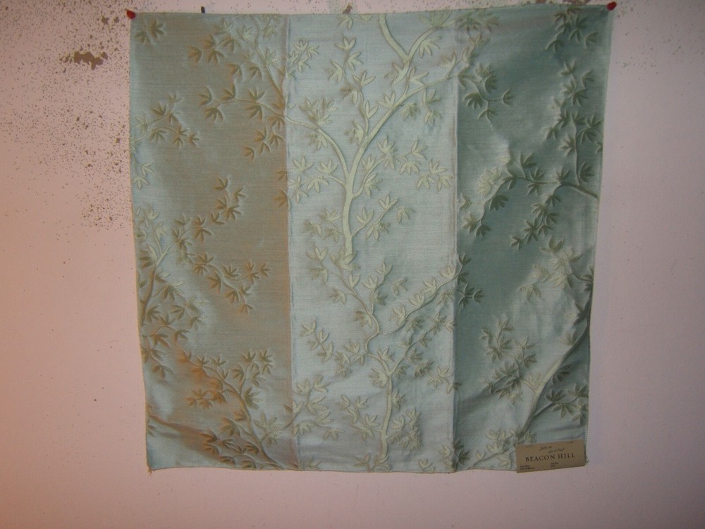 Beacon Hill, Kyoto Maple, Floral, 100% Silk Fabric Remnant, Various Colors