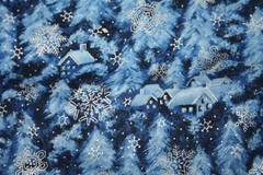 WINTER SOLSTICE IN BLUE AND WHITE FROM HOFFMAN – 100% COTTON FABRIC