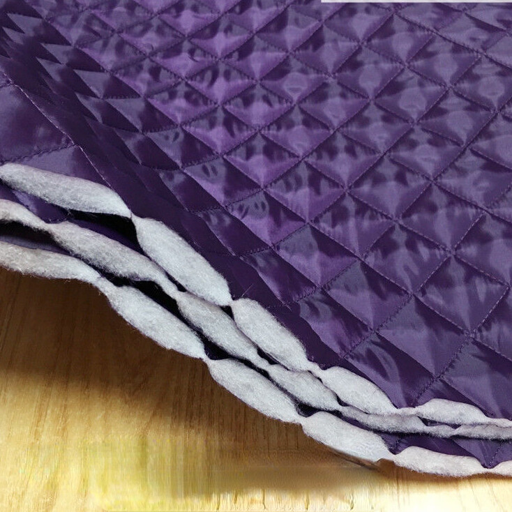 Cotton-Padded Double Sided Lining Fabric Thick Cotton Quilted Coat Lining Decors