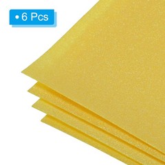 Soft Felt Sheets Glitter Self Adhesive Yellow Fiber 11.8″ x 7.8″ 6pcs