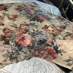 3.5 Lb Bag of Various Vintage Upholstery Chair Fabric Quilting Great Patterns