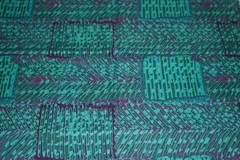 SSI Premium Cotton Fabric Batik Print ‘Carribean Essence’ Turquoise Purple 1 yd