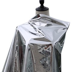 Double-sided Silver Mirror Composite Reflective Fabric DIY Costumes 50CMx137cm