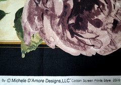 23×44″ Fabric Panel INTERLUDE Michele D’Amore Benartex Multicolor Floral Design