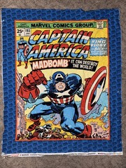 Camelot Fabrics Marvel Captain America Madbomb Fabric Panel 13020308P 35×43 in