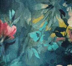 Clarke & Clarke Rugosa Midnight Designer Fabric Remnant 24″x34″