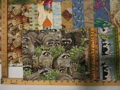 Cotton Fabric Huge Scrap Lot 48 Pieces Nature Animals I Spy Quilt Crafts