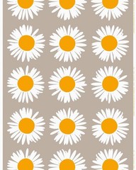 marimekko Fabric Auringonkukka 153x200cm/60.23×78.74″/1.67×2.18yd Linen Fabric