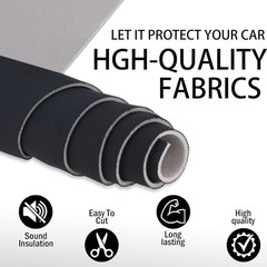 Black Mesh Headliner Fabric 96″x60″ Foam Backed Auto Interior Roof Repair