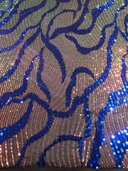 Pink Green Blue Black Multicolor 4way Stretch Sequins Fabric 50” Width 1 Yard