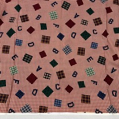 Cranston Print Works VIP Teacher Cotton Fabric ABCs Classroom 1 yd 23″ x 44″