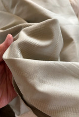 BUY 1-5 Yd 56″W Solid MED STONE BEIGE GRAY Cotton Twill Woven Stripe Fabric BTY