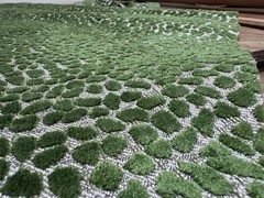 Pindler Cole Palm 7643 Green Cut Velvet Designer Upholstery Fabric 2 Yds +