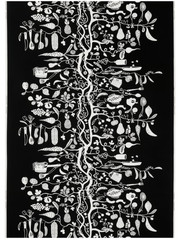 Ikea PIPDÅN Pre-cut fabric, black/white, 59×118″ – NEW – 006.081.64