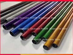 3K color carbon fiber tube OD6/8/10/15/20/25/30/35/40/45/50MM length 500mm 2pc