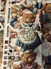 COLLECTIBLES by Marti Michell TEDDY BEARS Allover 4 Hancock/Minnesota BTFQ