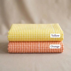 Green Gingham Fabric Poly Cotton 1/8 Inch Small Check 60 Inch Wide