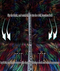 Faux Fur Shaggy 3″ Long Pile Fur Fabric 58″W SBY (Rainbow Burst) Soft, Colorful