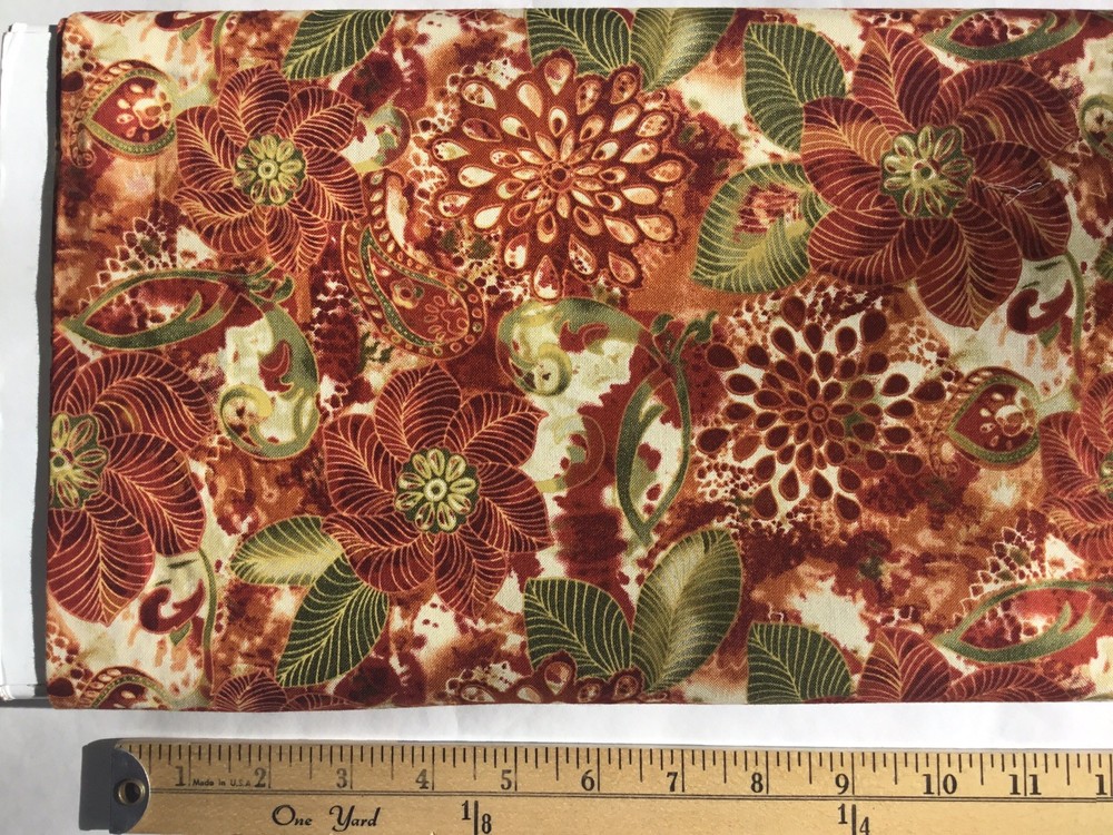 Floral Fusion Fabric # 1439 for Henry Glass – One Piece